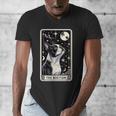 Boston Terrier Tarot Card Star With The Moon Men Women Kids Men's V-Neck T-Shirt, Boston Terrier Tarot Gifts, funny design