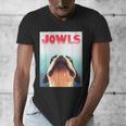 Boston Terriers Jowls Dog Mom Dog Dad Men's V-Neck T-Shirt, Couple Gifts, Mom Gifts, funny design