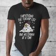 Christmas Surviving Teacher Life Meltdown Xmas Women Men Men&#x27;s V-Neck T-Shirt, funny design