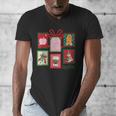 Christmas Teacher Stamps Men&#x27;s V-Neck T-Shirt, funny design