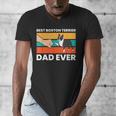 Cute Boston Terrier Best Boston Terrier Dad Ever Men's V-Neck T-Shirt, Couple Gifts, Boston Terrier Dad Gifts, funny design