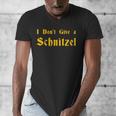 I Don't Give a Schnitzel T-Shirt Men's V-Neck T-Shirt, funny design
