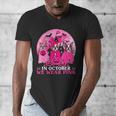 Ghost And Witch Boston Terrier Dog In October We Wear Pink Men's V-Neck T-Shirt, Boston Terrier Ghost Gifts, funny design