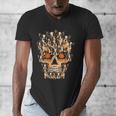 Halloween Costume Skull Boston Terrier Dog Lover For Men Women Kids Men's V-Neck T-Shirt, Boston Terrier Halloween Gifts, funny design