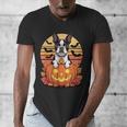 Halloween Retro Boston Terrier Men's V-Neck T-Shirt, Boston Terrier Halloween Gifts, funny design