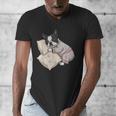Sleepy Boston Terrier Pajama Men Women Kids Men's V-Neck T-Shirt, funny design