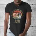 Vintage Best Boston Terrier Dad Ever Dog Father Father's Day Men Girls Kids Men's V-Neck T-Shirt, Couple Gifts, Boston Terrier Dad Gifts, funny design