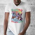 Boston Terrier Dog Christmas Snowman Winter Snow Men's V-Neck T-Shirt, Boston Terrier Christmas Gifts, funny design