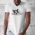 Boston Terrier Dog Official Sleeping Men Women Girls Kids Men's V-Neck T-Shirt, funny design
