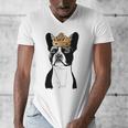 Boston Terrier Dog Wearing Crown For Men Women Girls Kids Men's V-Neck T-Shirt, funny design