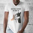 Boston Terrier Mom Dogs Mum Woman Men's V-Neck T-Shirt, Couple Gifts, Mom Gifts, Boston Terrier Mom Gifts, funny design