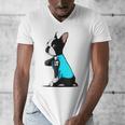 Boston Terrier Tattoos I Love Mom Men's V-Neck T-Shirt, Couple Gifts, Mom Gifts, Boston Terrier Mom Gifts, funny design