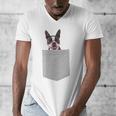 Dog In Your Pocket Boston Terrier For Men Women Girls Kids Men's V-Neck T-Shirt, funny design