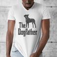 The Dogfather Boston Terrier Dog Funny Dog Gift T-Shirt For Men Women Girls Kids Men's V-Neck T-Shirt, funny design