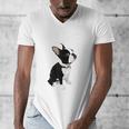 Love NOPE Boston Terrier Dog Lover Men's V-Neck T-Shirt, funny design