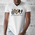 Peace Love Boston Terrier Boston Terrier Lover Dog Mom Men's V-Neck T-Shirt, Couple Gifts, Mom Gifts, Boston Terrier Mom Gifts, funny design