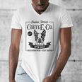 Retro Boston Terrier Coffee Dog Mom Coffee Lover Men's V-Neck T-Shirt, Couple Gifts, Mom Gifts, Boston Terrier Mom Gifts, funny design
