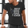 Best Dog Dad Ever Boston Terrier Dog Lover For Dad Men Women Girls Kids Men's V-Neck T-Shirt, Boston Terrier Dad Shirts, gift for family, gift for coworker