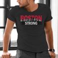 Boston Strong Logo Vintage Boston City Skyline Men's V-Neck T-Shirt, gift for family, gift for coworker