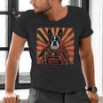 Boston Terrier Dog Japanese Art Samurai Ukiyo-e Men's V-Neck T-Shirt, gift for family, gift for coworker