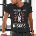 Boston Terrier Dog Men's V-Neck T-Shirt, gift for family, gift for coworker