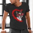 Boston Terrier Dog Mom Dad Valentine’s Day Pet Lover For Men Women Kids Men's V-Neck T-Shirt, Boston Terrier Dad Shirts, Boston Terrier Mom Shirts, gift for family, gift for coworker