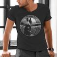 Boston Terrier Dog Nature Scene Graphic Art Men Women Girls Kids Men's V-Neck T-Shirt, gift for family, gift for coworker