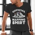 Boston Terrier Dog Official Sleeping Shirt Men Women Kids Men's V-Neck T-Shirt, gift for family, gift for coworker