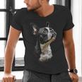 Boston Terrier Dog Graphic Pet Art Boston Terrier For Men Women Kids Men's V-Neck T-Shirt, gift for family, gift for coworker