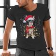 Boston Terrier Dog Ugly Christmas Dog Xmas For Men Women Kids Men's V-Neck T-Shirt, Boston Terrier Christmas Shirts, gift for family, gift for coworker