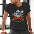 Boston Terrier Ghost Boo Halloween Kids Men's V-Neck T-Shirt, Boston Terrier Halloween Shirts, Boston Terrier Ghost Shirts, gift for family, gift for coworker