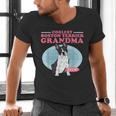 Boston Terrier Grandma Bostie Dog Owner Boston Terrier Men Women Men's V-Neck T-Shirt, gift for family, gift for coworker