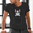 Boston Terrier In The Pocket Cute Boston Terrier Dog For Men Women Girls Kids Men's V-Neck T-Shirt, gift for family, gift for coworker