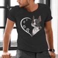 Boston Terrier Shirts For Women Girls Kids Heart Cute Men's V-Neck T-Shirt, gift for family, gift for coworker