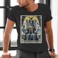 Boston Terrier Tarot Card Dog Men's V-Neck T-Shirt, Boston Terrier Tarot Shirts, gift for family, gift for coworker