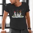 Christmas Boston Terrier Santa Dog Lover Men's V-Neck T-Shirt, Boston Terrier Christmas Shirts, gift for family, gift for coworker