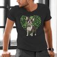 Cute Boston Terrier Shamrock St Patrick's Day Dog Lover Men Women Kids Men's V-Neck T-Shirt, gift for family, gift for coworker
