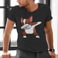 Dabbing Red Boston Terrier Dab Dance Dog Men Women Kids Men's V-Neck T-Shirt, gift for family, gift for coworker