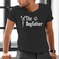 The Dogfather Boston Terrier Dog Dad Father's Day Men's V-Neck T-Shirt, Boston Terrier Dad Shirts, gift for family, gift for coworker