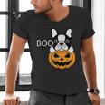 The Halloween Boston Terrier Men's V-Neck T-Shirt, Boston Terrier Halloween Shirts, gift for family, gift for coworker