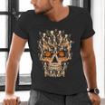 Halloween Costume Skull Boston Terrier Dog Lover For Men Women Kids Men's V-Neck T-Shirt, Boston Terrier Halloween Shirts, gift for family, gift for coworker