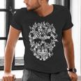 Halloween Costume Skull Boston Terrier Dog Lover Men's V-Neck T-Shirt, Boston Terrier Halloween Shirts, gift for family, gift for coworker