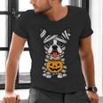 Halloween Dog Boston Terrier Mummy Costume Men Women Kids Men's V-Neck T-Shirt, Boston Terrier Halloween Shirts, gift for family, gift for coworker