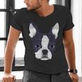 Kids Boston Terrier Dog For Women And Girls Men's V-Neck T-Shirt, gift for family, gift for coworker