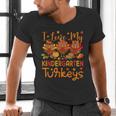 I Love My Kindergarten Turkeys Thanksgiving Teacher Students Men&#x27;s V-Neck T-Shirt, gift for family, gift for coworker