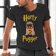 Lovely Harry Pugger Pug Men's V-Neck T-Shirt, gift for family, gift for coworker