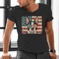 Patriotic Boston Terrier Dog Lover USA Flag 4th Of July For Men Women Kids Men's V-Neck T-Shirt, Patriotic Boston Terrier Shirts, Boston Terrier 4th Of July Shirts, gift for family, gift for coworker