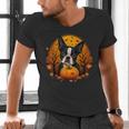 Pumpkin Boston Terrier Costume On Boston Terrier Halloween Men's V-Neck T-Shirt, Boston Terrier Halloween Shirts, gift for family, gift for coworker