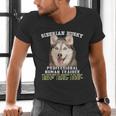 Siberian Husky Professional Human Trainer Men's V-Neck T-Shirt, gift for family, gift for coworker