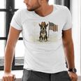 Boston Terrier 4th Of July US American Flag Dog Patriotic Men's V-Neck T-Shirt, Patriotic Boston Terrier Shirts, American Boston Terrier Shirts, Boston Terrier 4th Of July Shirts, gift for family, gift for coworker